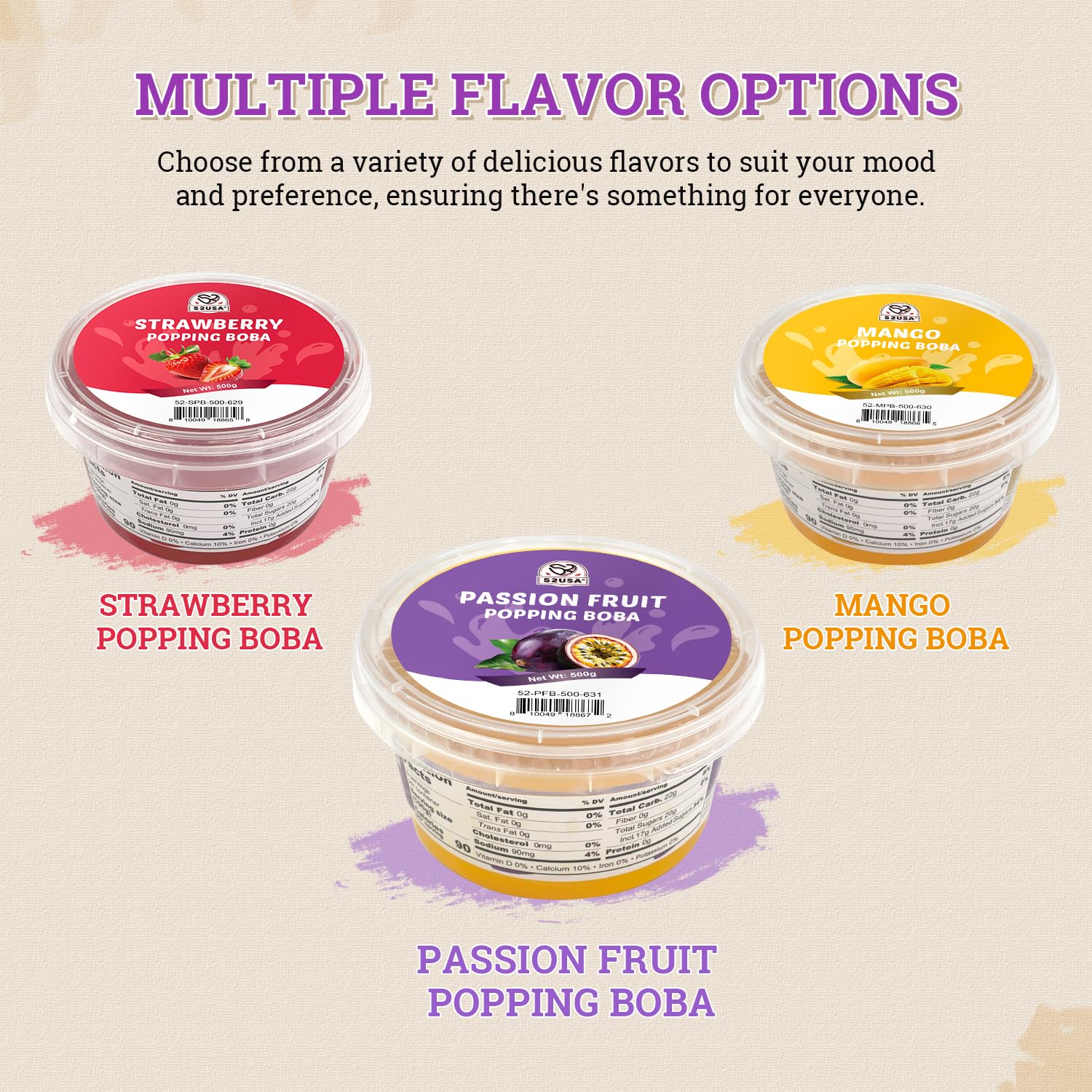 52USA Sealed 500g pack preserves freshness and flavor.