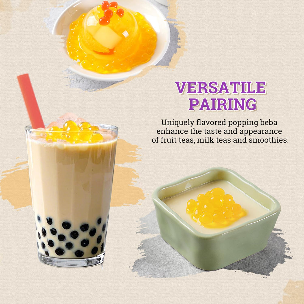 52USA Smoothie addition enhances fruity shakes with popping pearls.