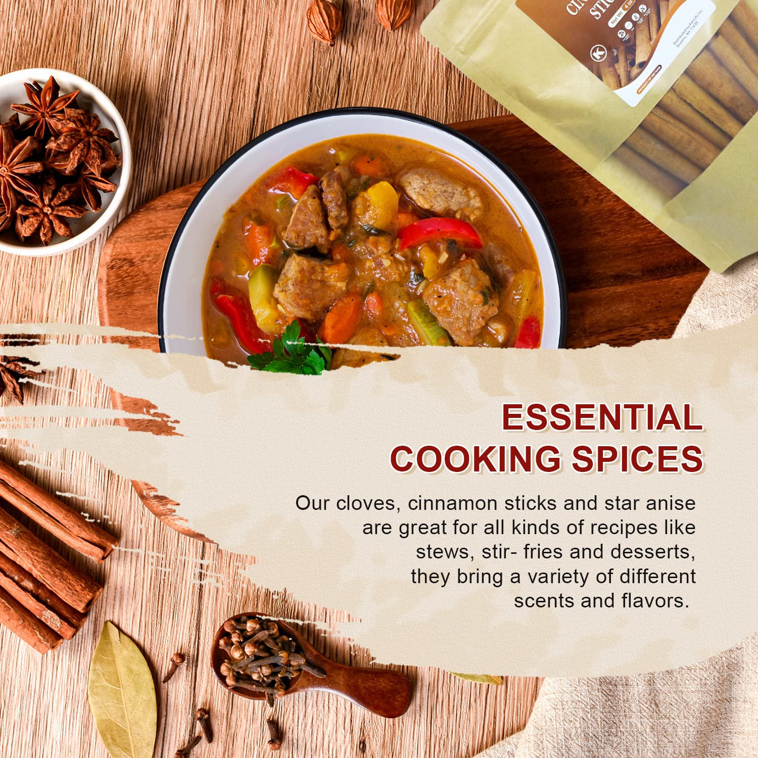 52USA Spice Set paper pouch, resealable to preserve freshness.