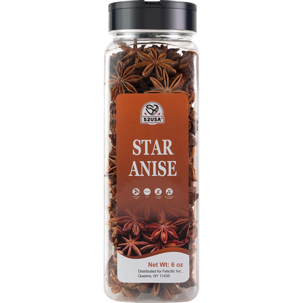 52USA Star Anise dried pods ready for spice blends