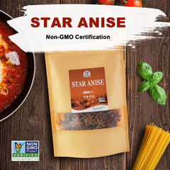 52USA Star Anise in a jar on pantry shelf for easy seasoning