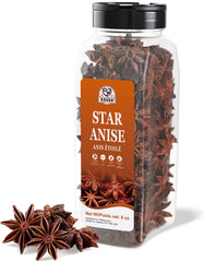 52USA Star Anise pods in bottle highlighting convenient packaging for freshness