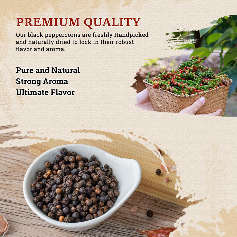 52USA steam-sterilized peppercorns with all-natural, gluten-free quality