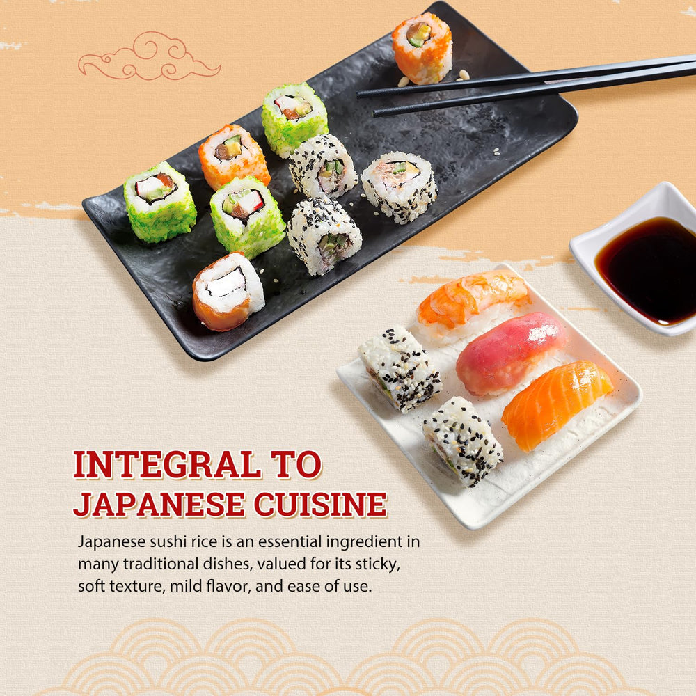 Gluten-free label beside 52USA Sushi Rice package