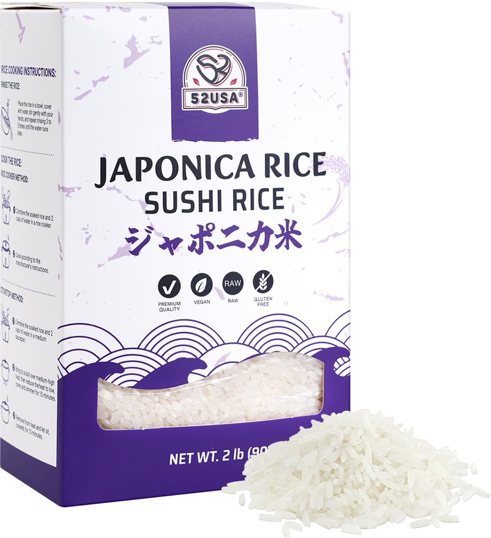 52USA Sushi Rice vacuum-packed bag preserving freshness for sushi preparation