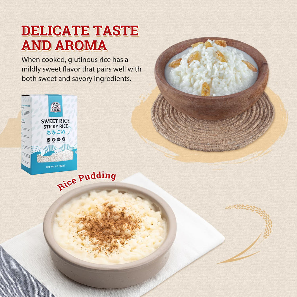 52USA Mochi or rice cake prep using premium glutinous rice.