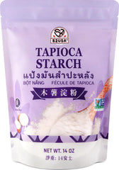 52USA Tapioca Flour packaging 14oz shows a resealable bag for freshness.