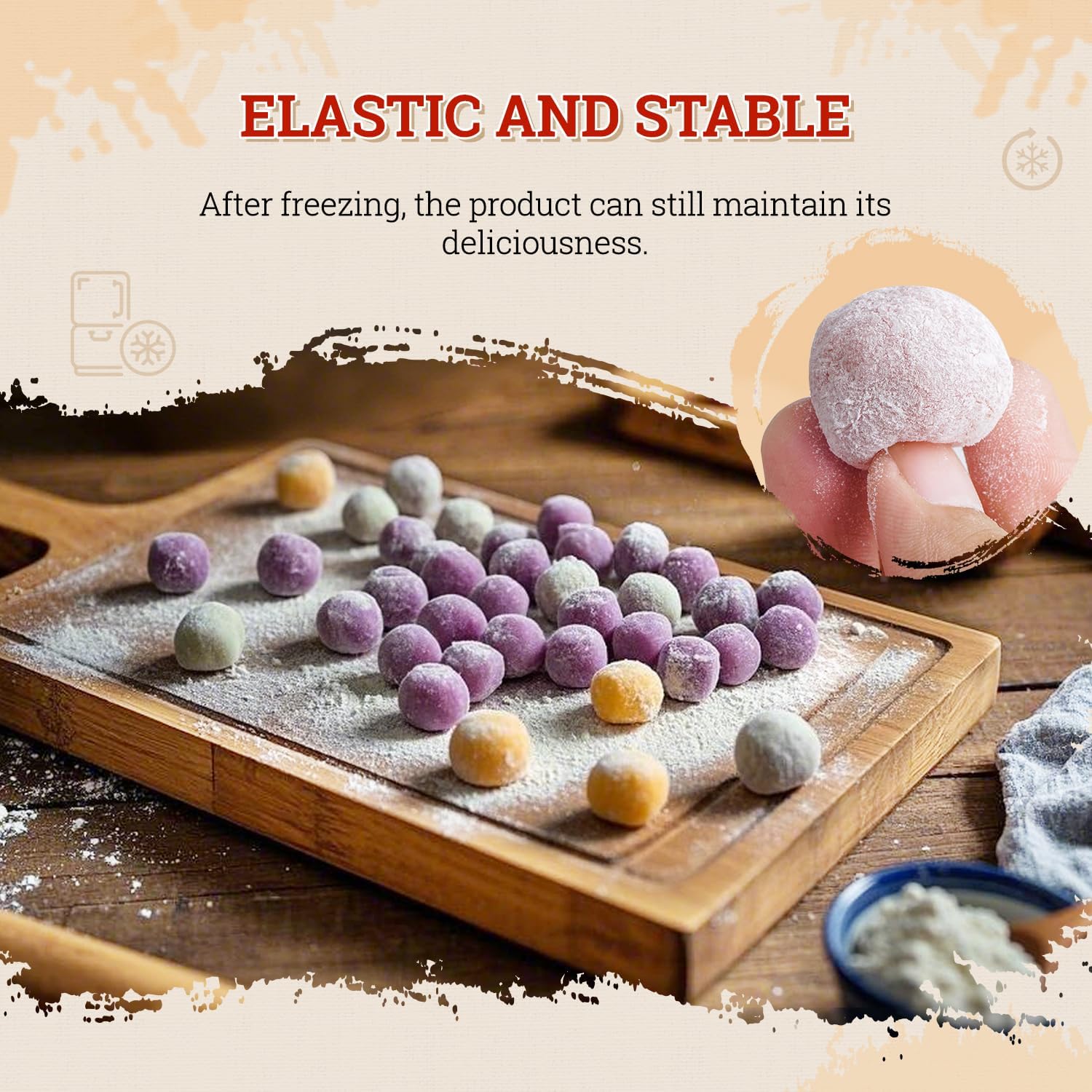 52USA Tapioca Flour adds pudding creaminess and stable texture to desserts.
