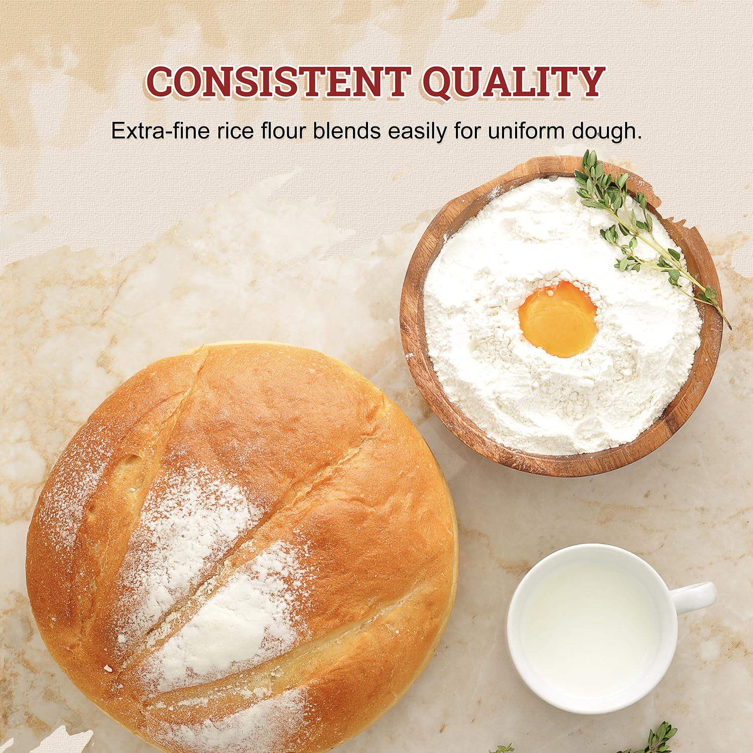 52USA Thai rice flour coating foods for crisp bakery and fried dishes.