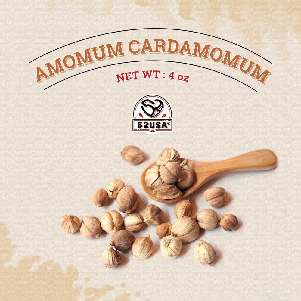 52USA White Cardamom Pods dried pods retain aroma.