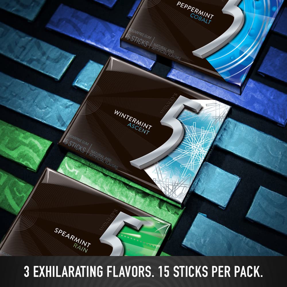 5 Gum On-the-go mint pack is ideal for quick refresh at work.