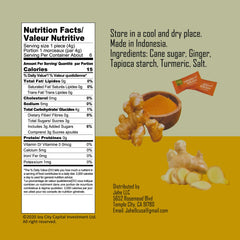 615 Plus Maca Ginger Chews close-up shows chewy texture and ginger notes
