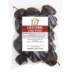 777Spices Cascabel dried whole peppers in resealable bag for authentic Mexican flavor