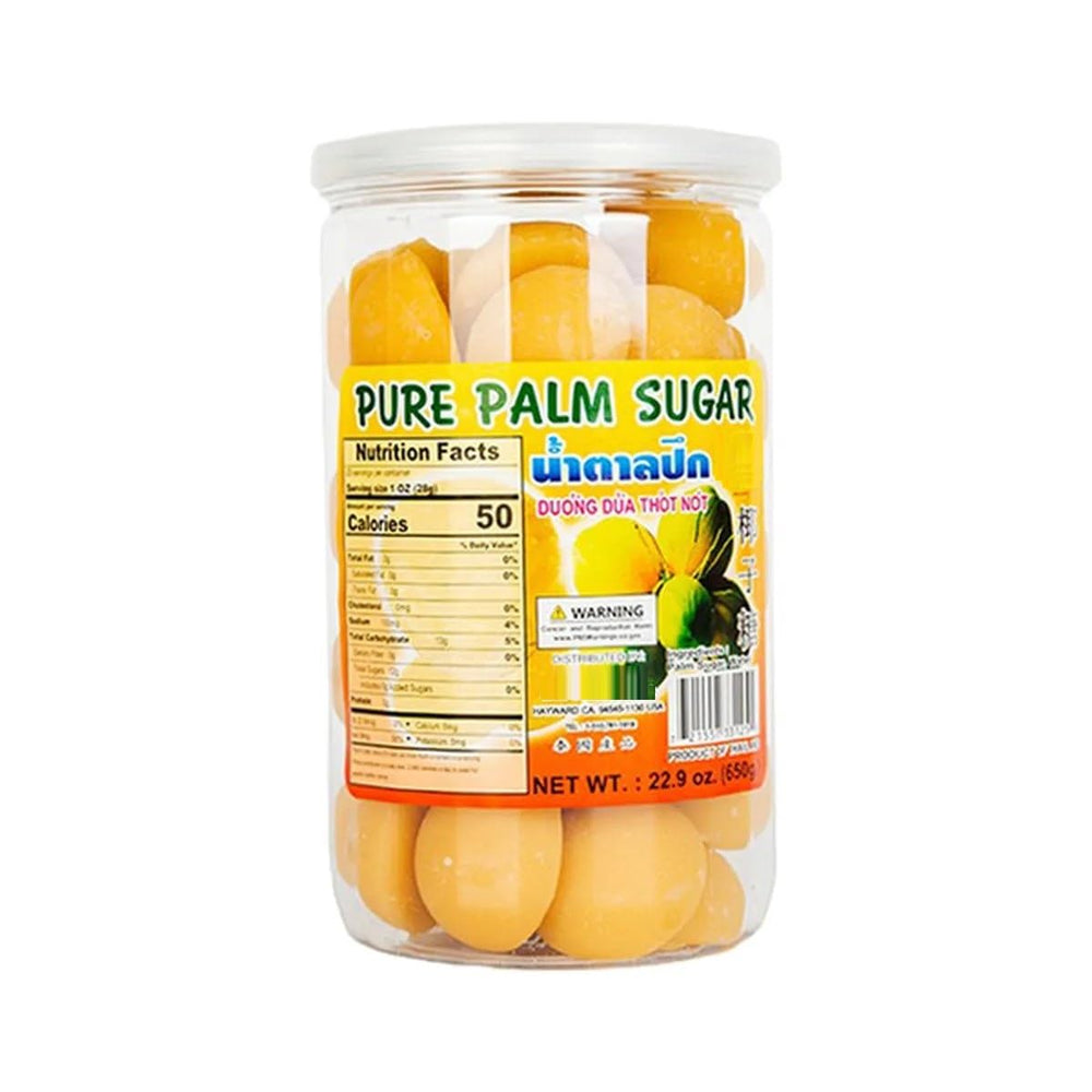 79C's Farm pure palm sugar jar close-up shows natural sweetness for beverages and baking.