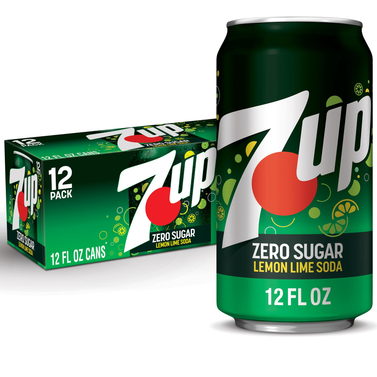 7up Zero Sugar bottle with label, crisp lemon-lime flavor ready to sip.