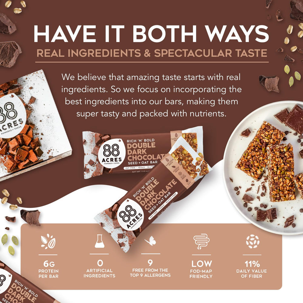 88 Acres allergen-free branding showing gluten-free and nut-free assurance