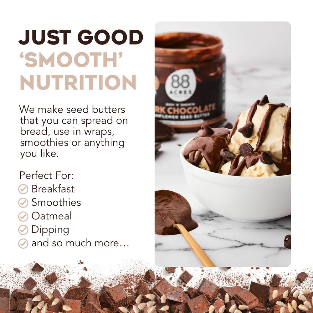 88 Acres Sunflower Butter scoop—easy, non-refrigerated serving.