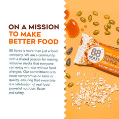Lunchbox-ready 88 Acres Cinnamon Maple granola bar for mid-day energy