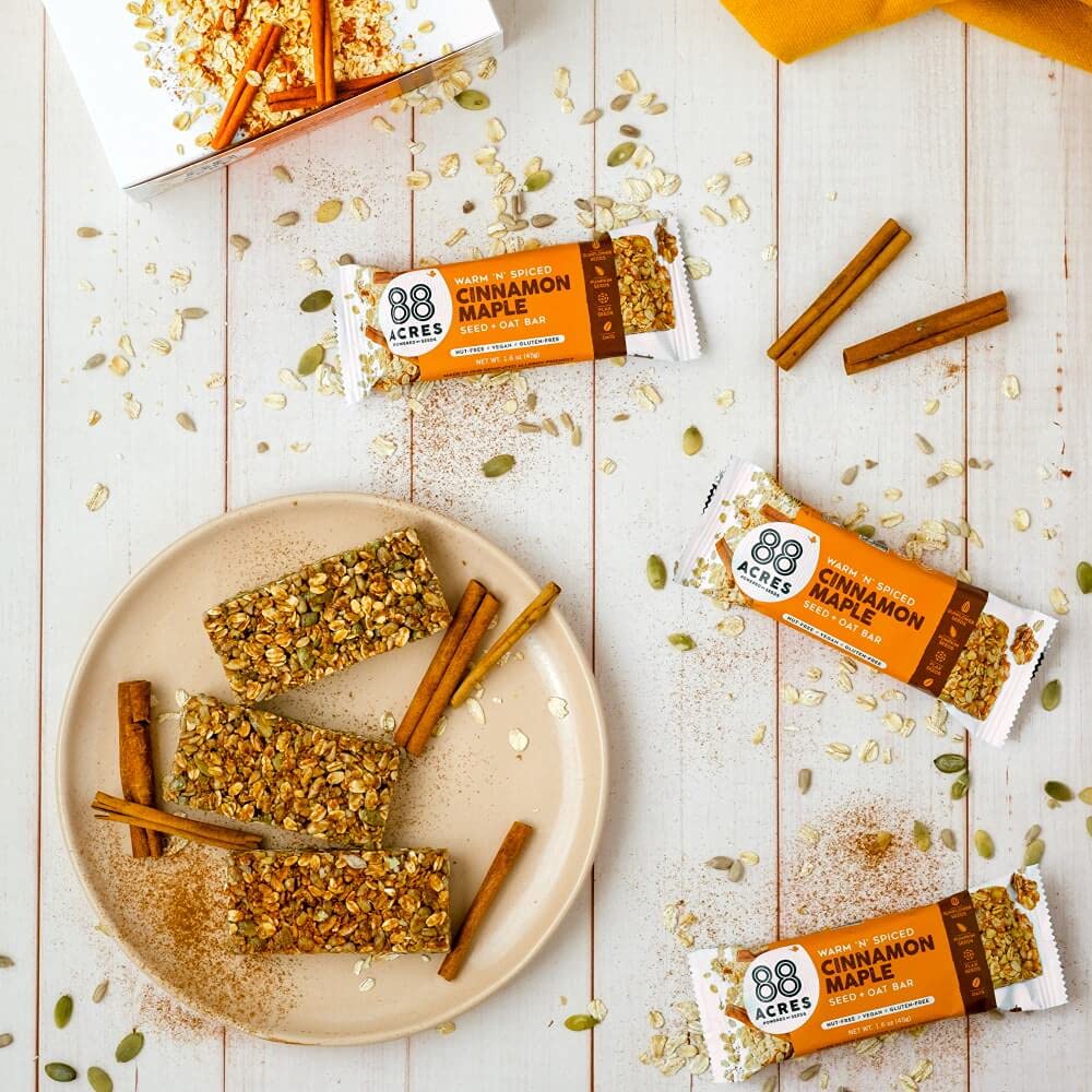88 Acres nut-free bakery packaging signals family-safe snacking