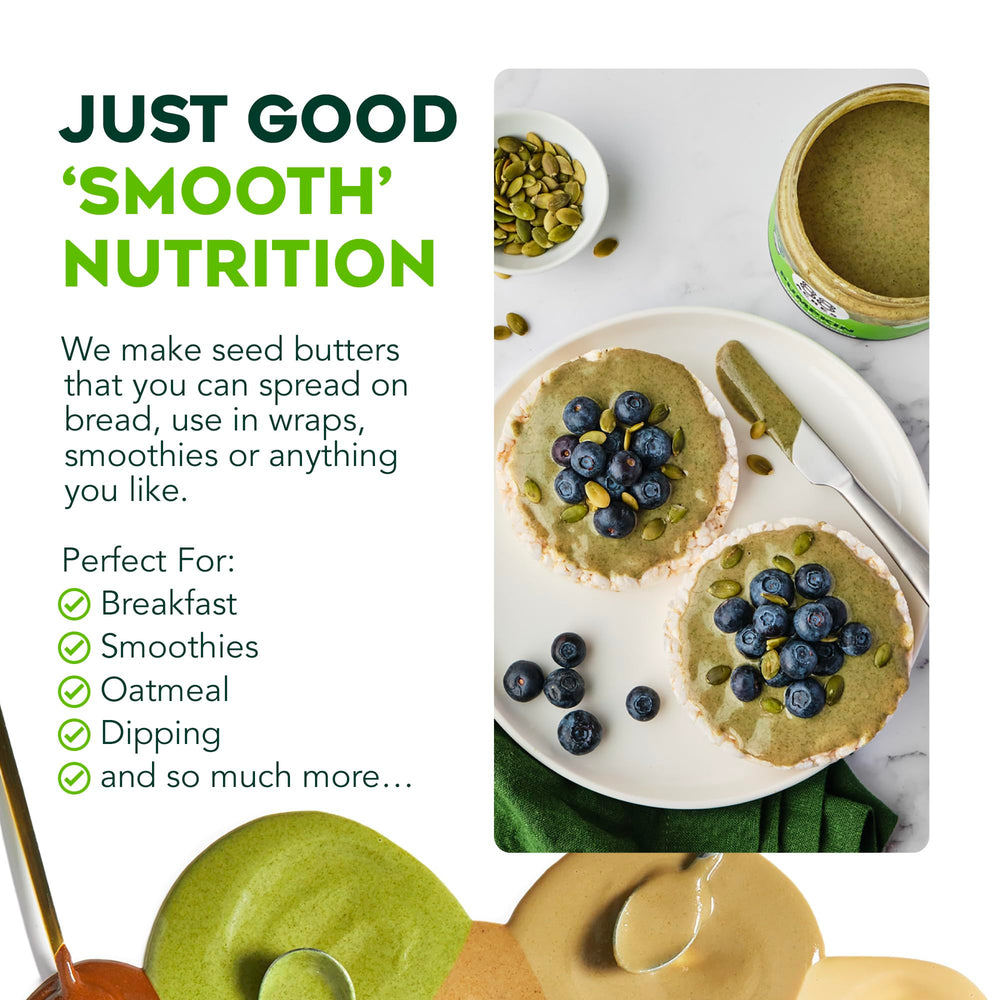 88 Acres pumpkin seed butter for dipping fruit, crackers, and snacks.