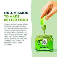 88 Acres pumpkin seed butter on toast delivering nut-free indulgence.