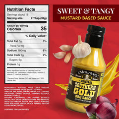 Maurice’s Southern Gold BBQ Sauce glaze pour highlighting smoky notes and tangy finish.