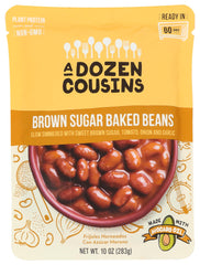 A Dozen Cousins Beans Baked Brown Sugar can front, premium pantry staple for easy weeknight meals.