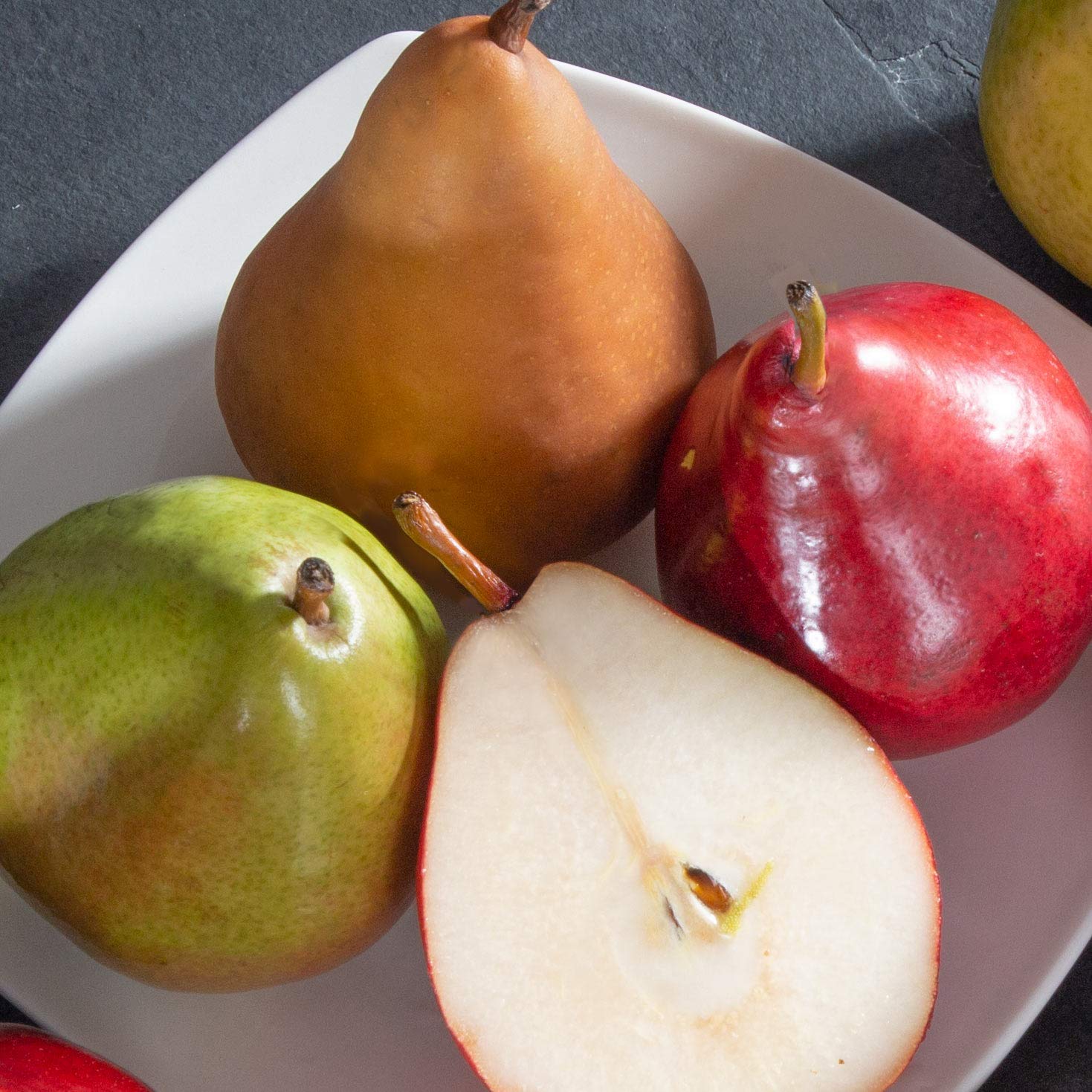 A Gift Inside All the Best Fruit Basket Red pear image, vibrant and ready to enjoy