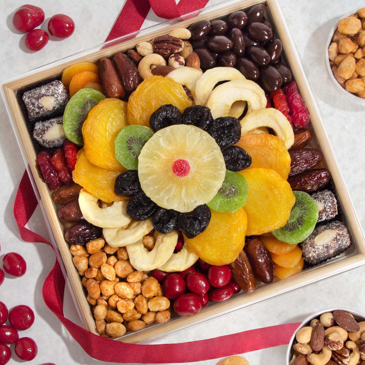 A Gift Inside chocolate-bridge-mix: crunchy, chocolatey mix ideal for entertaining.