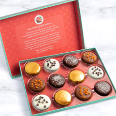 A Gift Inside Deluxe Oreo in dark chocolate with toppings, premium indulgence.