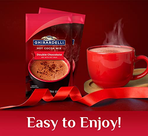 Ghirardelli hot cocoa powder tin ready for cozy treats.