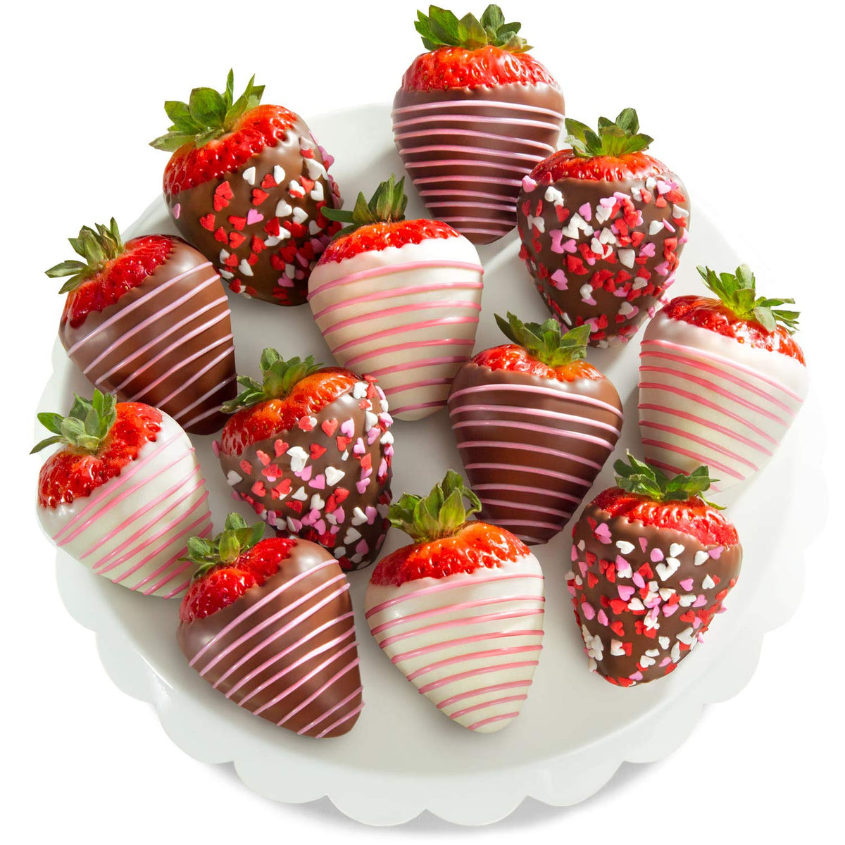 A Gift Inside Love Berries box shows premium gifting presentation with jumbo strawberries.