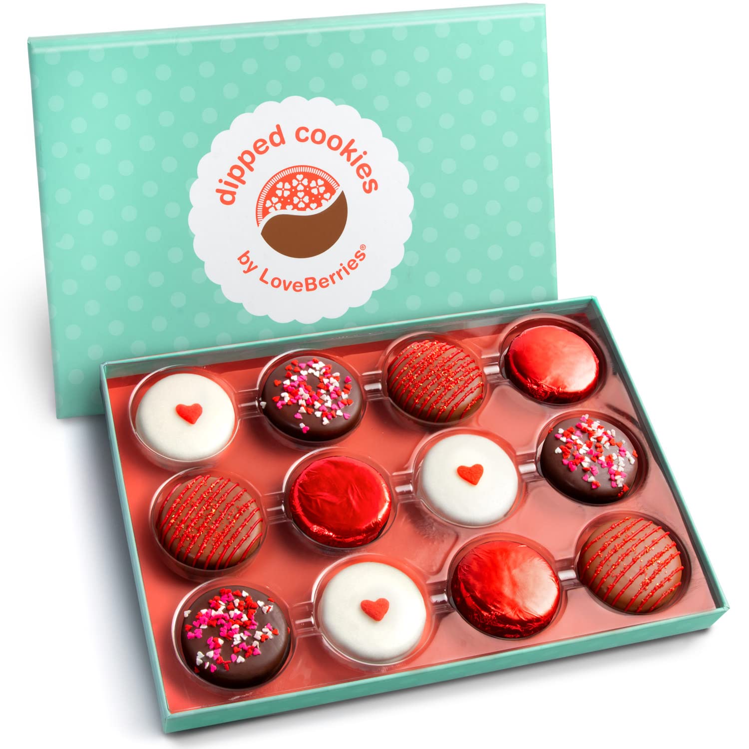 A Gift Inside Sweet Love Oreos dunked in milk chocolate, a delightful gift option for gifting.
