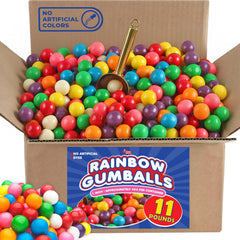 A Great Surprise rainbow gumballs bulk 11-lb box for vending machines and breakrooms.