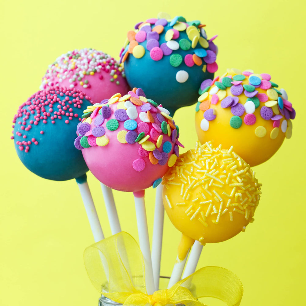 A Great Surprise cake decorating sprinkles add magical color to party desserts.