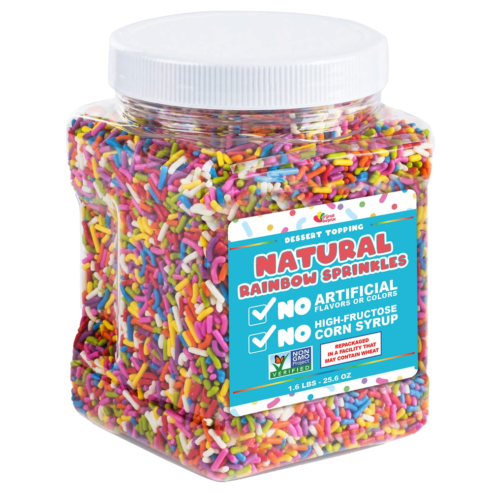 A Great Surprise 1.6 lb container keeps decorating supplies within reach
