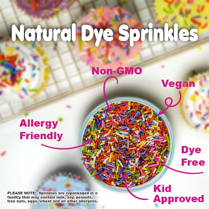 A Great Surprise sprinkles brighten holiday baking with allergen-friendly color
