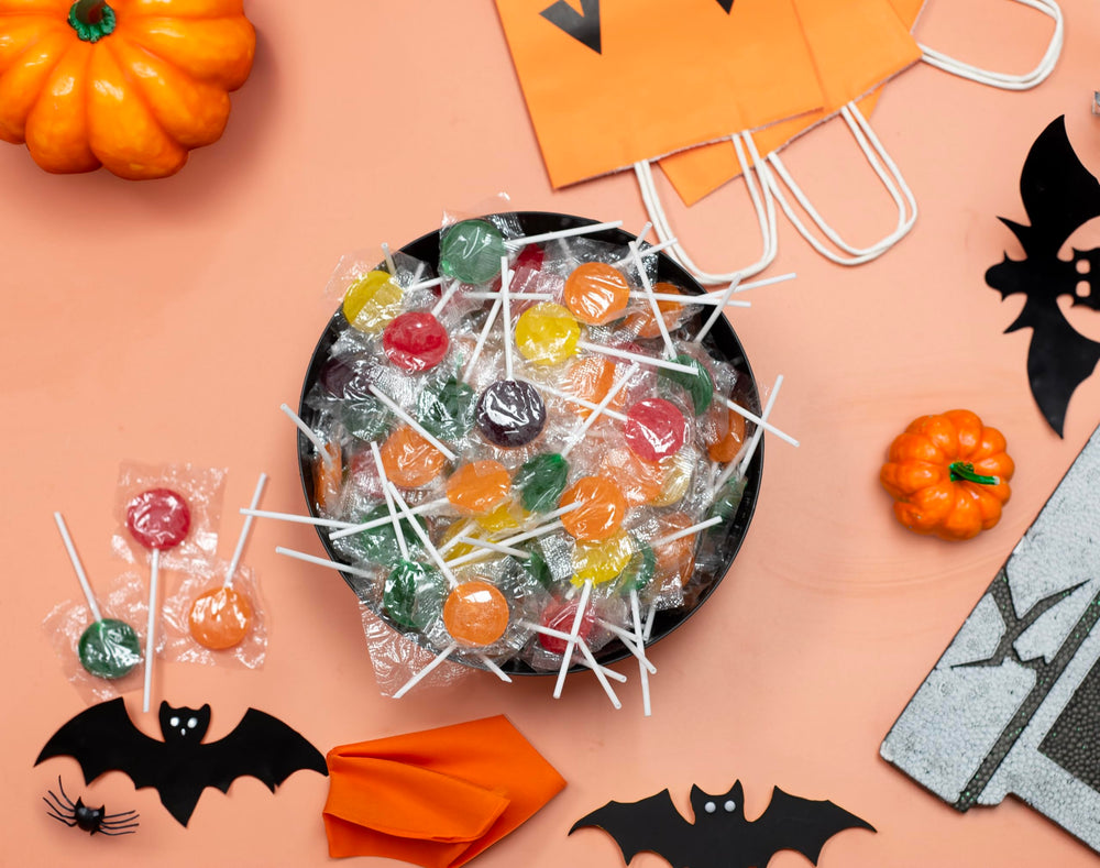 A Great Surprise individually wrapped lollipops support mess-free sharing at parties.