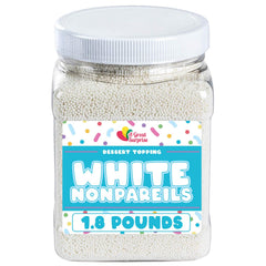 A Great Surprise ice cream topping with white beads for sparkle