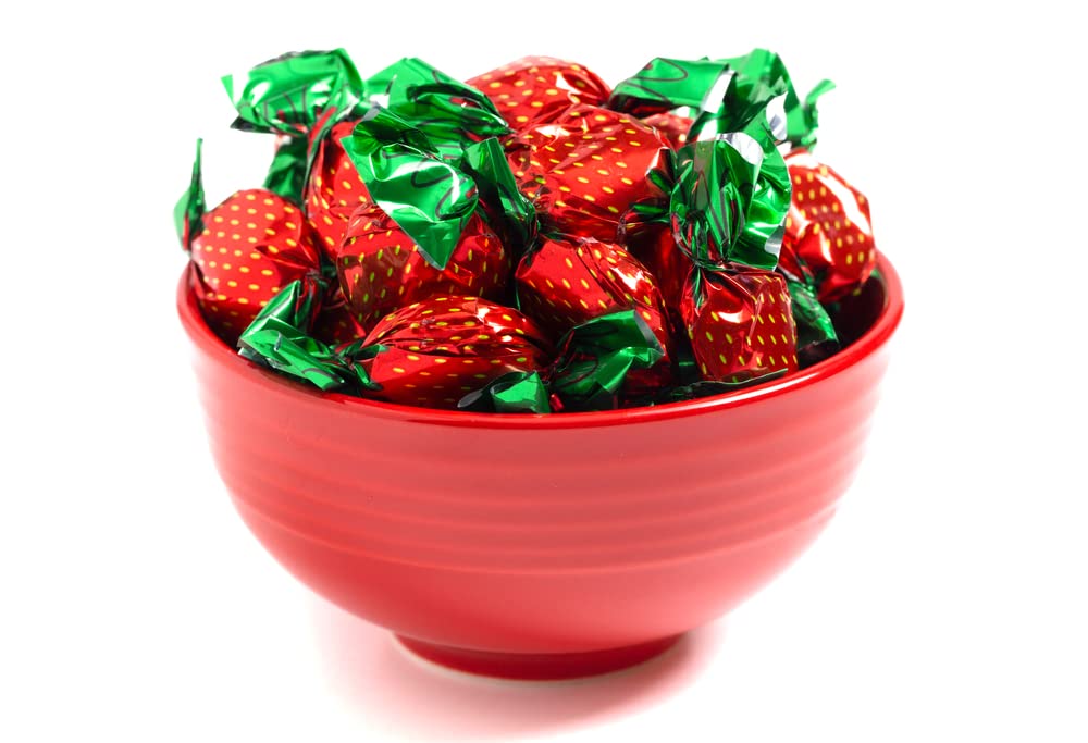 A Great Surprise individually wrapped strawberry candies, perfect for grab-and-go snacking.