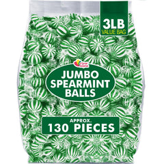 A Great Surprise jumbo spearmint balls in bulk for mint displays and buffets