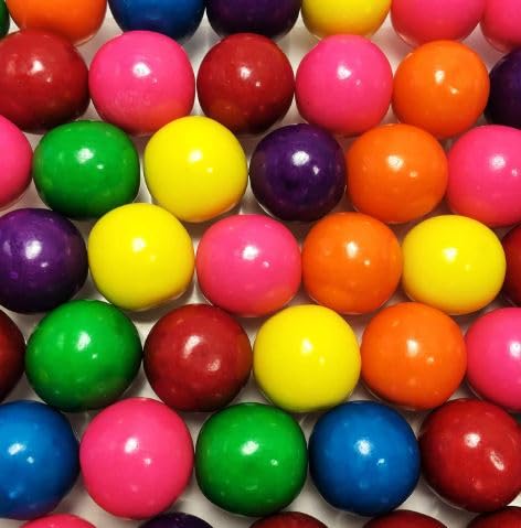 A Great Surprise rainbow gumballs in an office candy bowl for bright breaks.