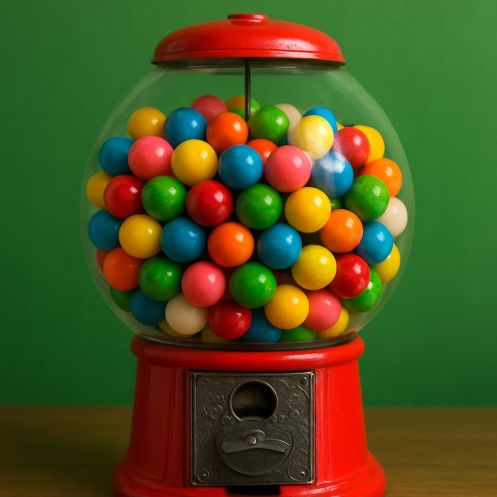 A Great Surprise party gumballs brighten candy bars and piñatas at events.