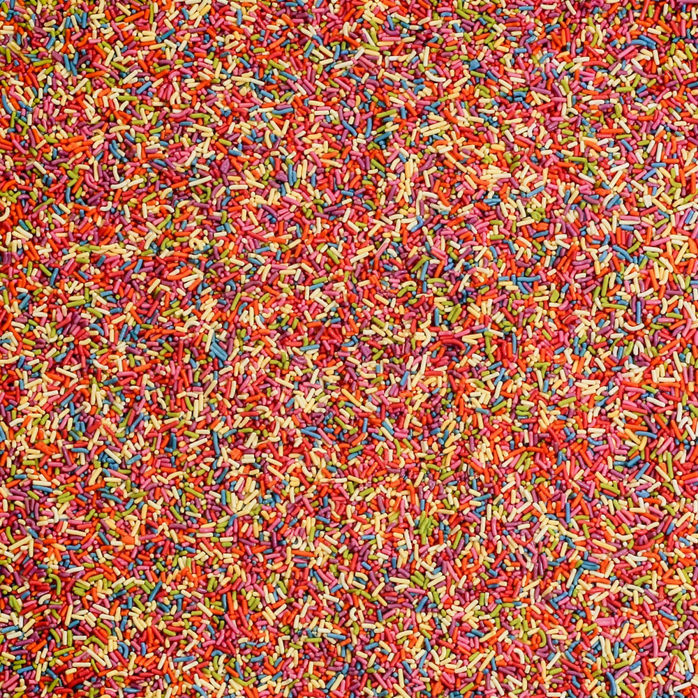A Great Surprise rainbow sprinkles bulk jimmies add color to ice cream