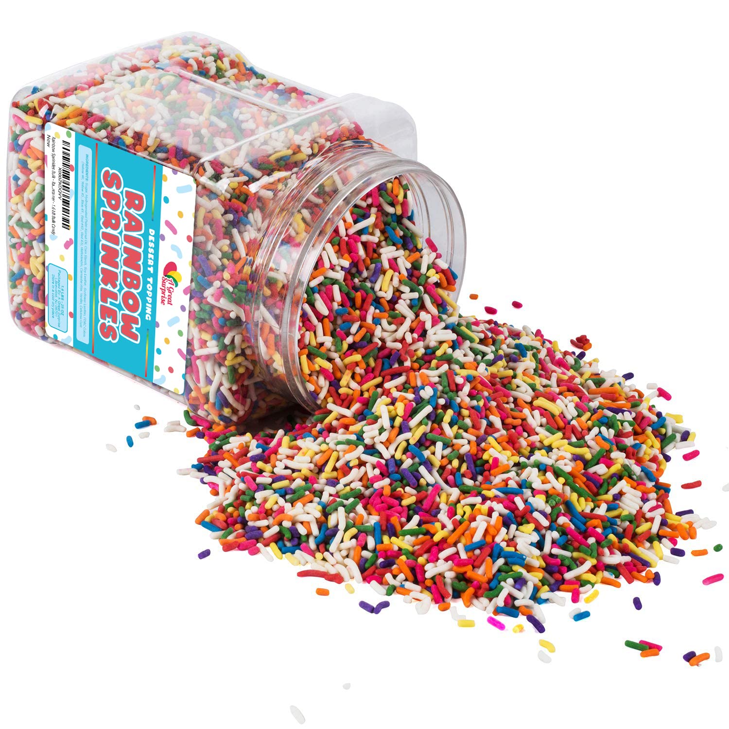 A Great Surprise Rainbow Sprinkles glow on dessert tables for Instagram-worthy treats