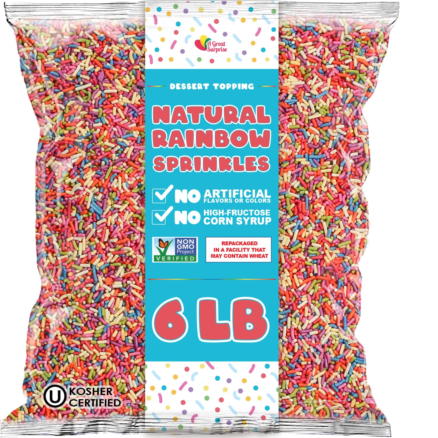 A Great Surprise sprinkles displayed on desserts for visual appeal