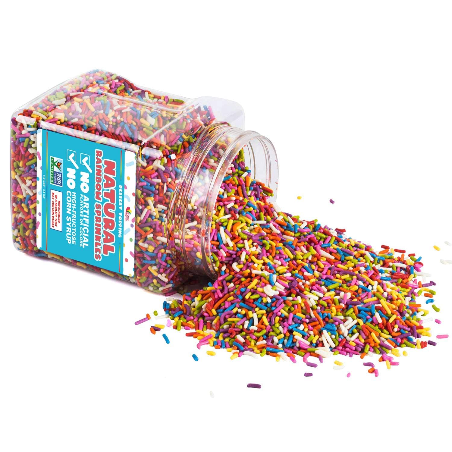 A Great Surprise vegan dye-free sprinkles highlight natural hues for treats