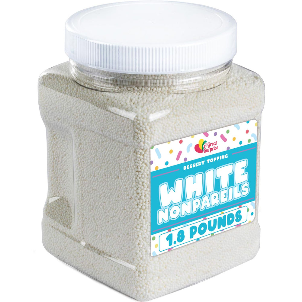 A Great Surprise White Easter Nonpareils container for bulk baking