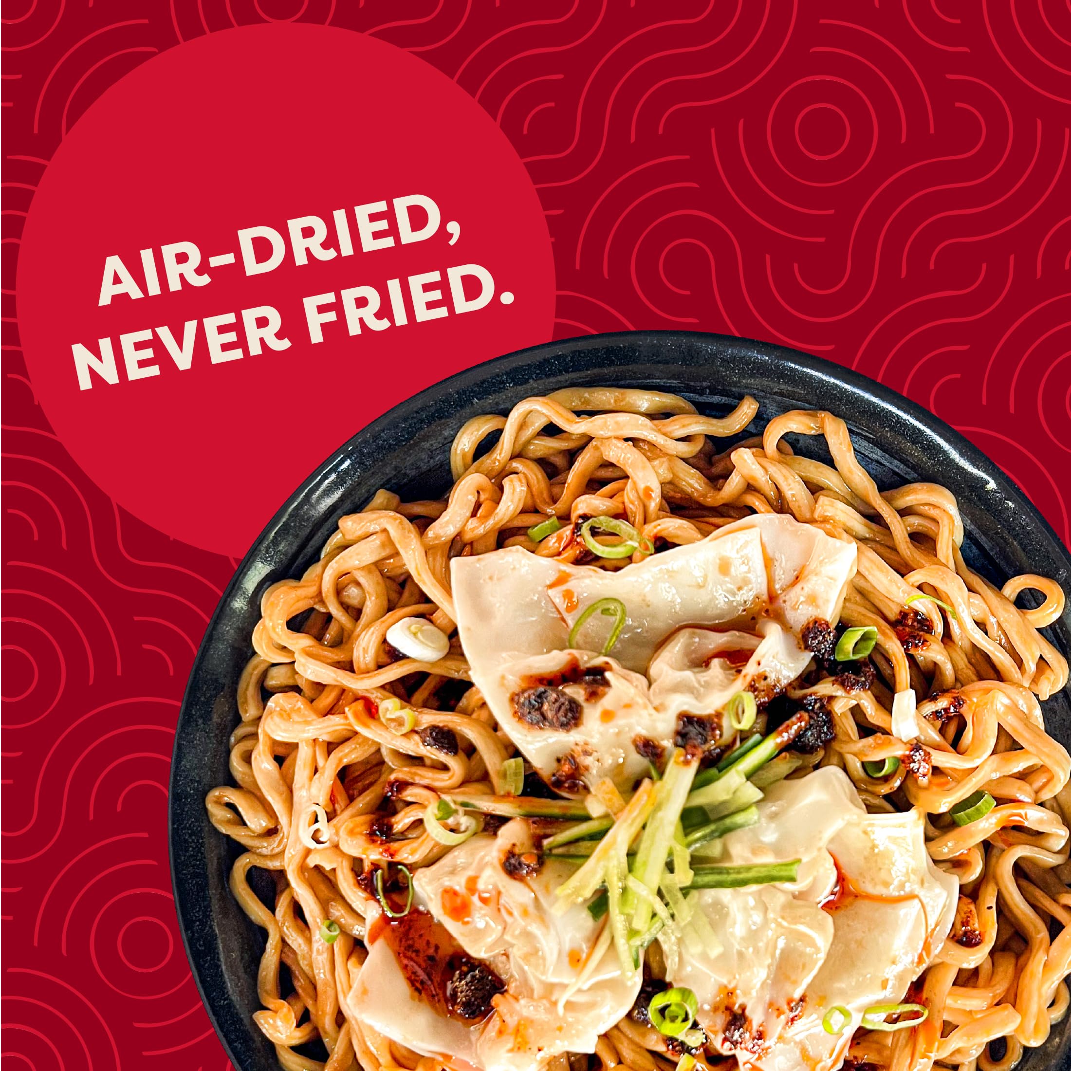 A-Sha Garlic Soy noodles tossed with savory sauce