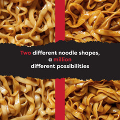 A-Sha noodles in a veggie-protein bowl for a complete meal.